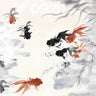 Serene Ink Flow Wallpaper with Goldfish Drift wallpaper for iPhone, iPad & Mac