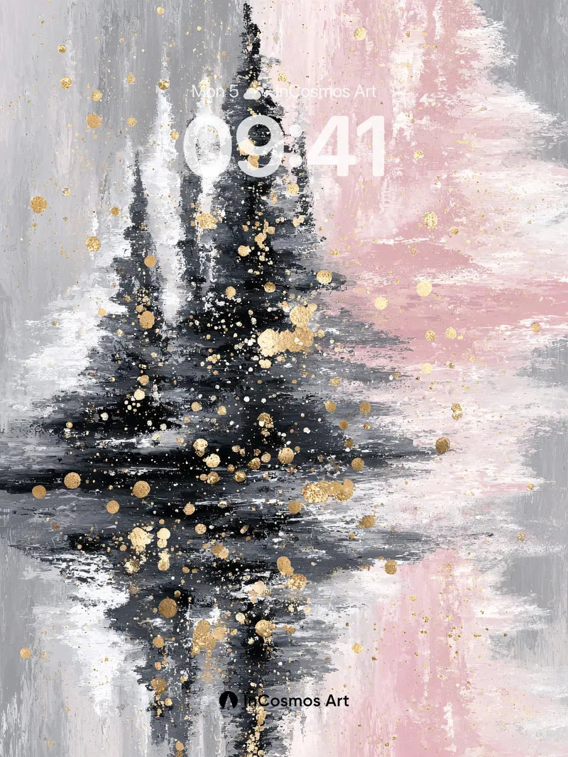 Silent Frost Wallpaper with Golden Drift wallpaper for iPhone, iPad & Mac