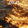 Golden Wave Wallpaper with Liquid Light wallpaper for iPhone, iPad & Mac