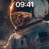 Lunar Whisper Wallpaper with Sunlit Reflection wallpaper for iPhone, iPad & Mac