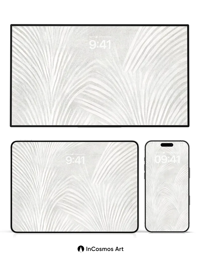 Silken Fan Wallpaper with Whispering Lines