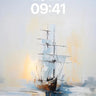 Serenity Sail Wallpaper with Golden Haze wallpaper for iPhone, iPad & Mac