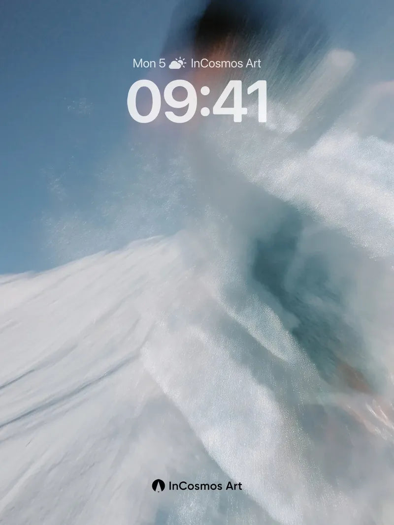 Frost Bloom Background in Soft Haze wallpaper for iPhone, iPad & Mac