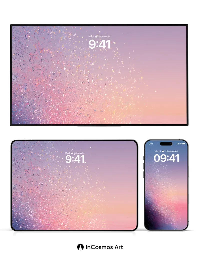 Cosmic Dust Wallpaper with Starlight Veil