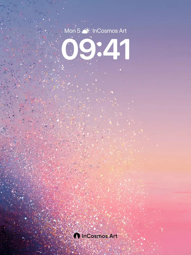 Cosmic Dust Wallpaper with Starlight Veil