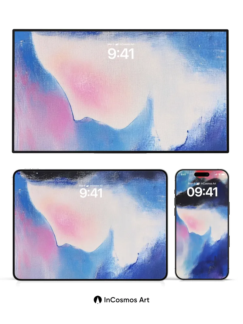 Whispering Clouds Wallpaper with Ethereal Edges