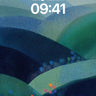 Muted Valley Wallpaper with Dotted Blooms wallpaper for iPhone, iPad & Mac