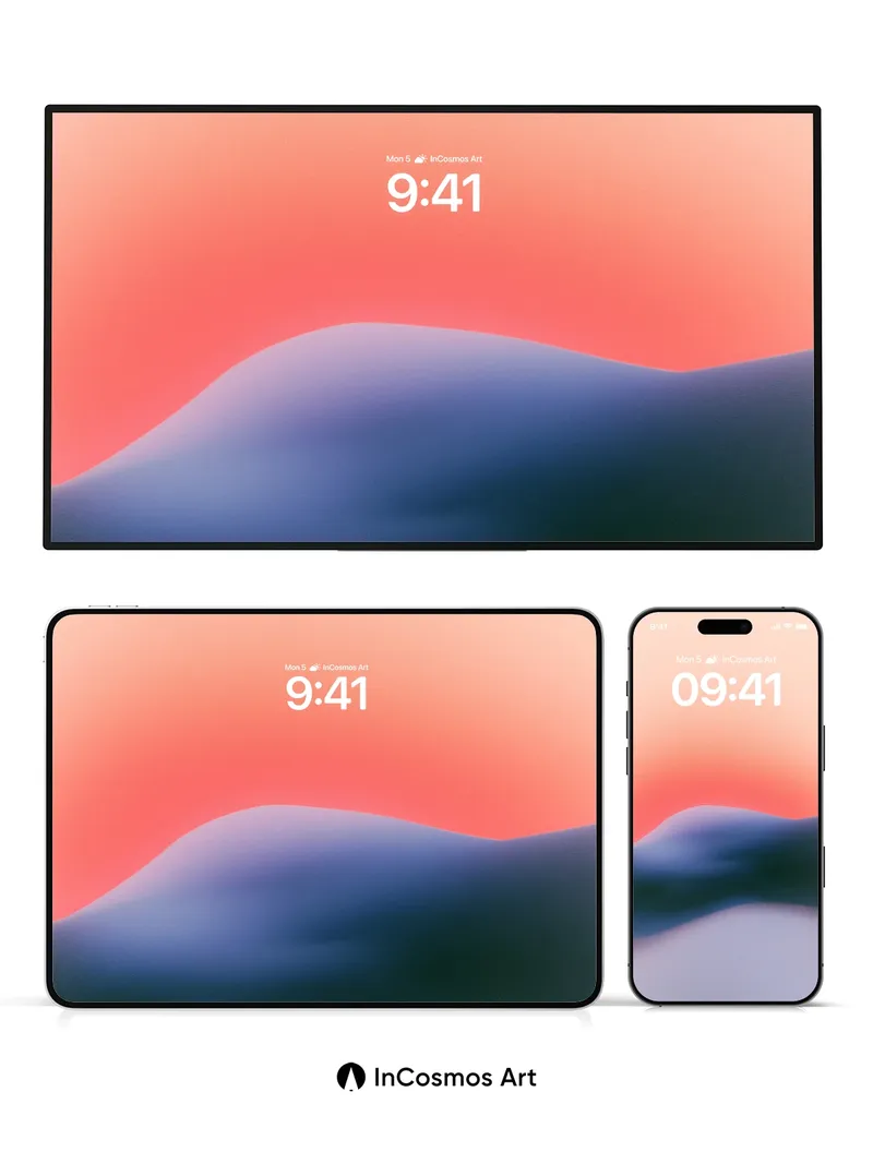 Serenity Ridge Wallpaper with Gradient Hush