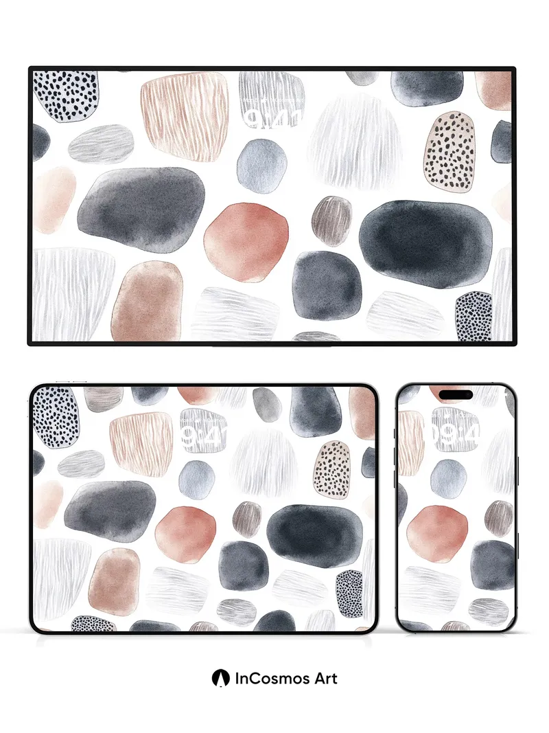 Stone Hush Wallpaper with Whispered Patterns