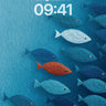 Oceanic Whispers Wallpaper with Crimson Outlier wallpaper for iPhone, iPad & Mac