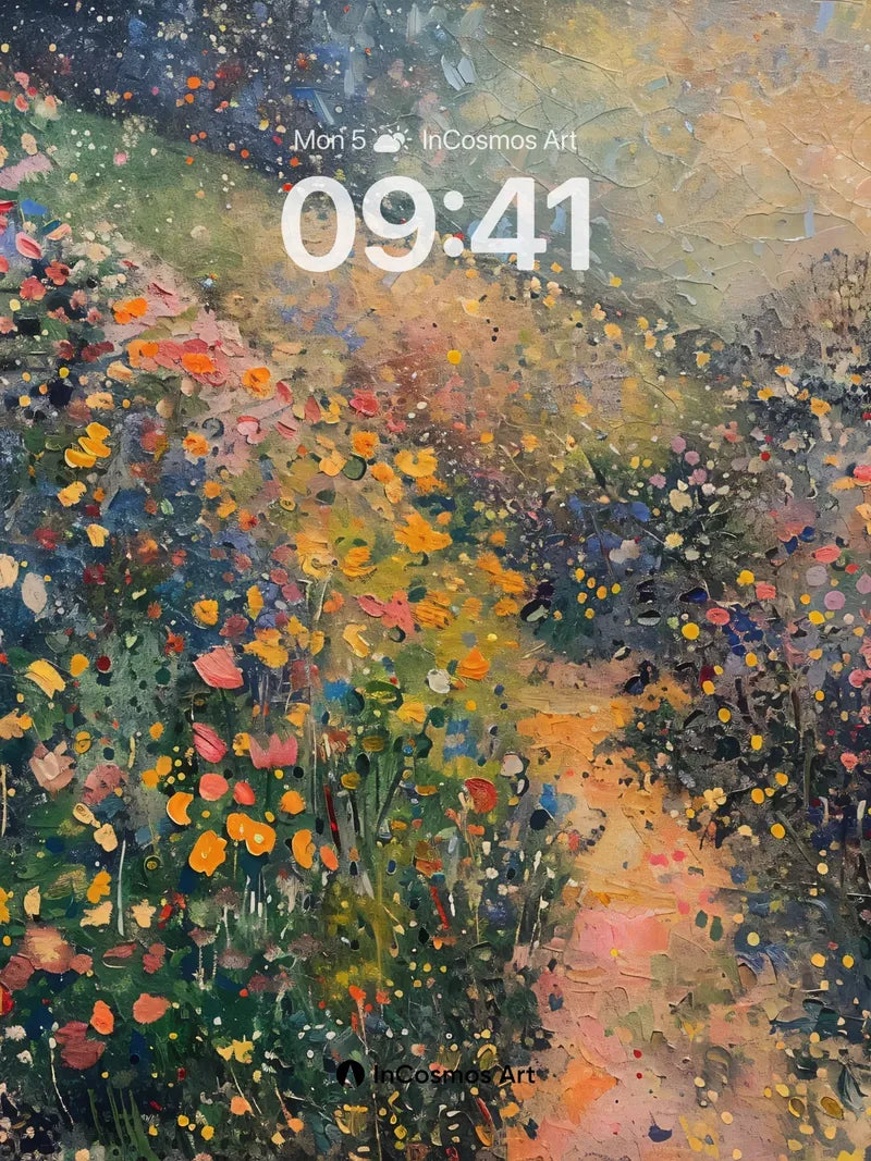 Whispering Meadow Wallpaper with Dappled Light