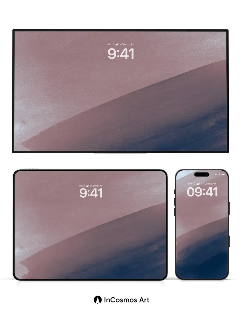 Serene Horizon Wallpaper in Soft Gradient