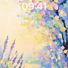 Luminous Garden Wallpaper with Floating Petals wallpaper for iPhone, iPad & Mac