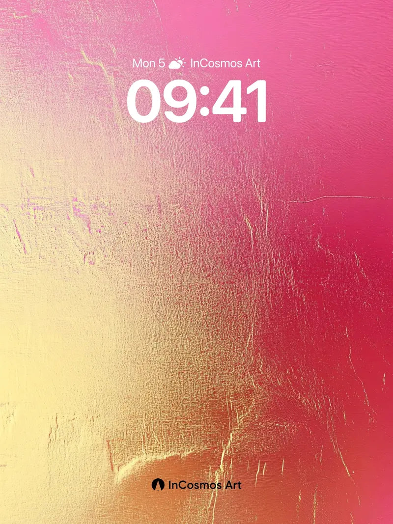 Luminous Fracture Wallpaper with Gold Veins