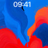 Vivid Swirls of Blue and Red Abstract Wallpaper wallpaper for iPhone, iPad & Mac