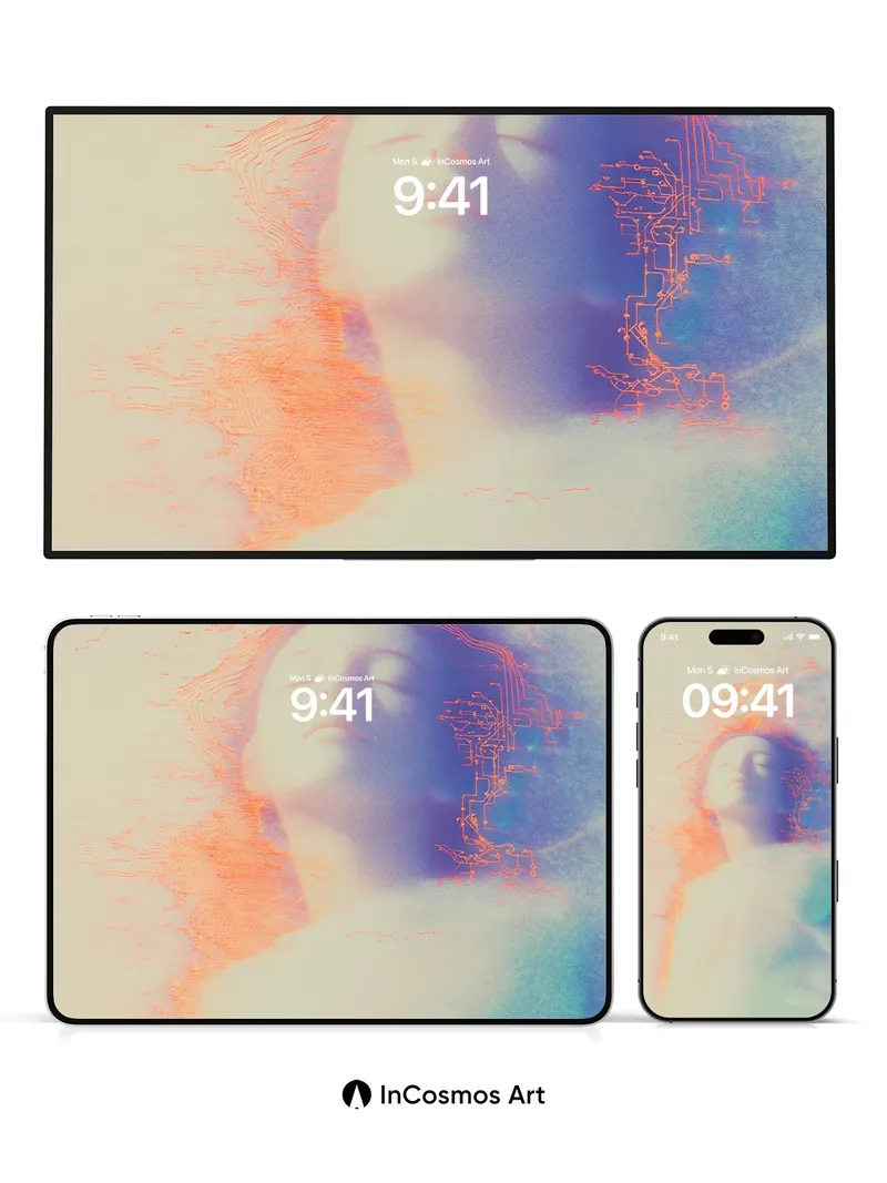 Circuit Reverie Wallpaper with Ethereal Light