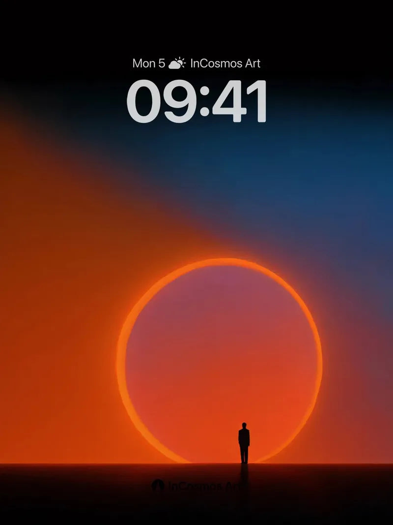 Solitary Horizon Wallpaper with Cosmic Ring