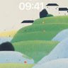 Pastoral Hillside Dreamy Landscape Wallpaper