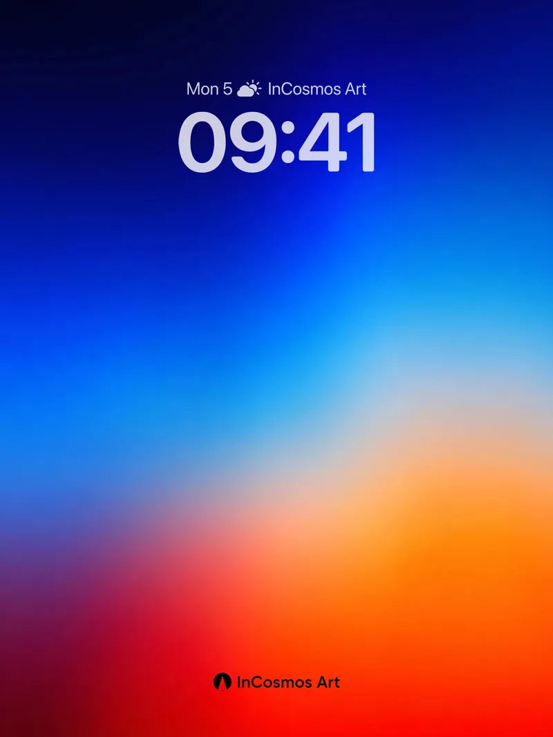 Cosmic Gradient Wallpaper with Ethereal Hues