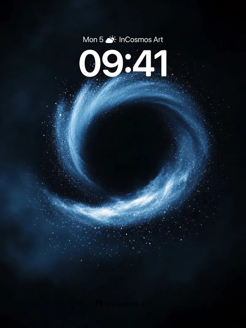 Cosmic Vortex Wallpaper with Starlight Whirl