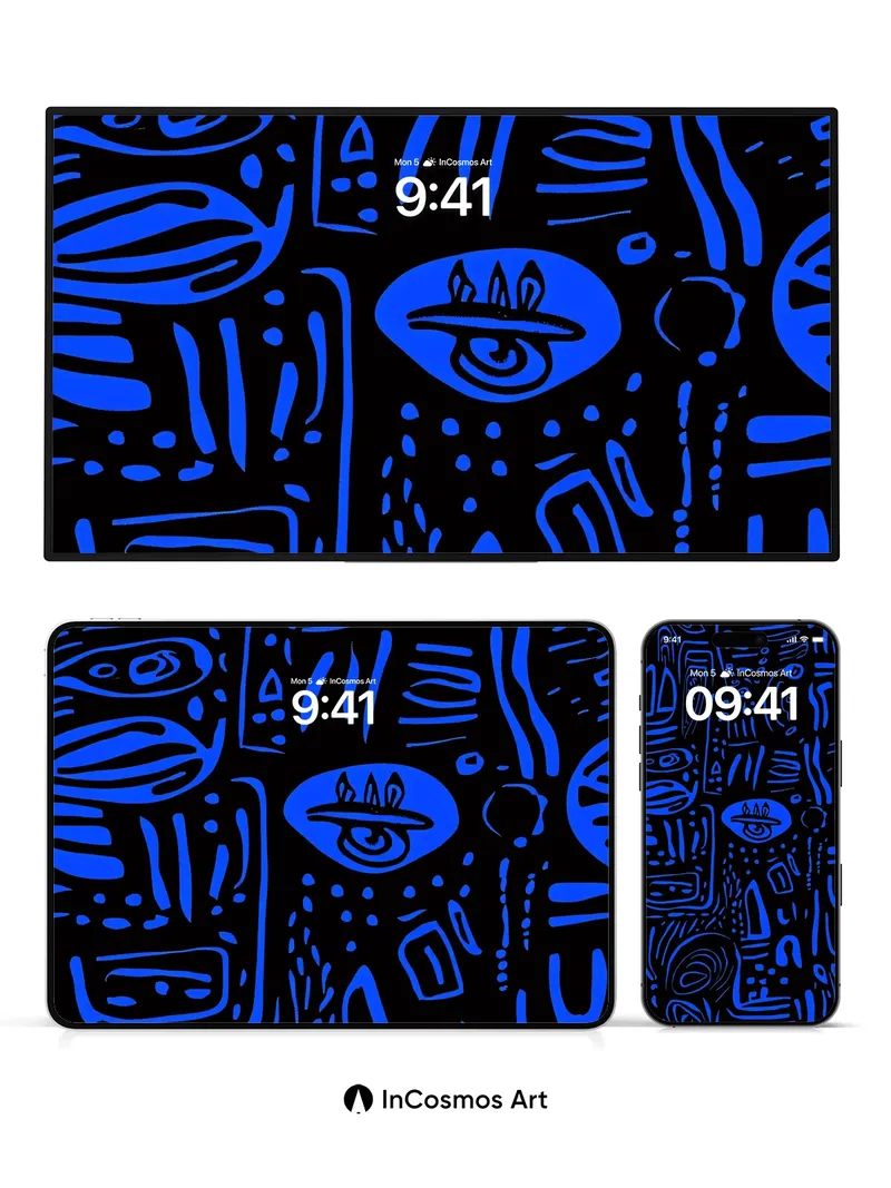 Electric Dream Wallpaper with Tribal Echoes