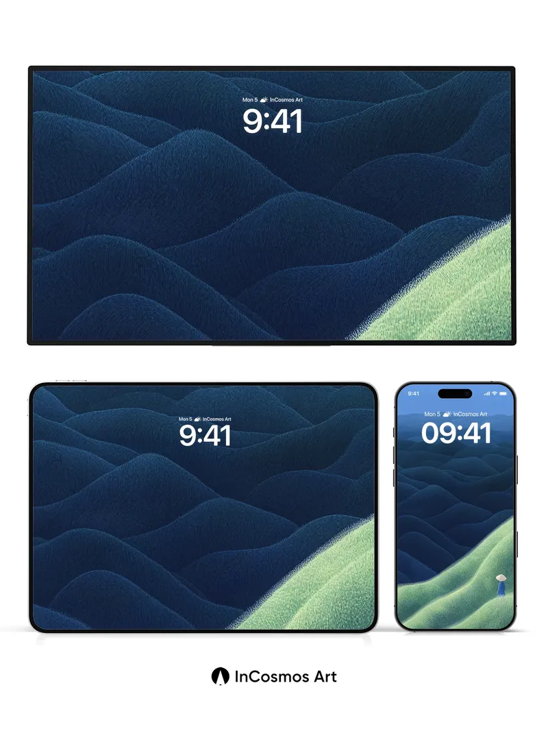 Serenity Ridge Wallpaper with Whispering Grass