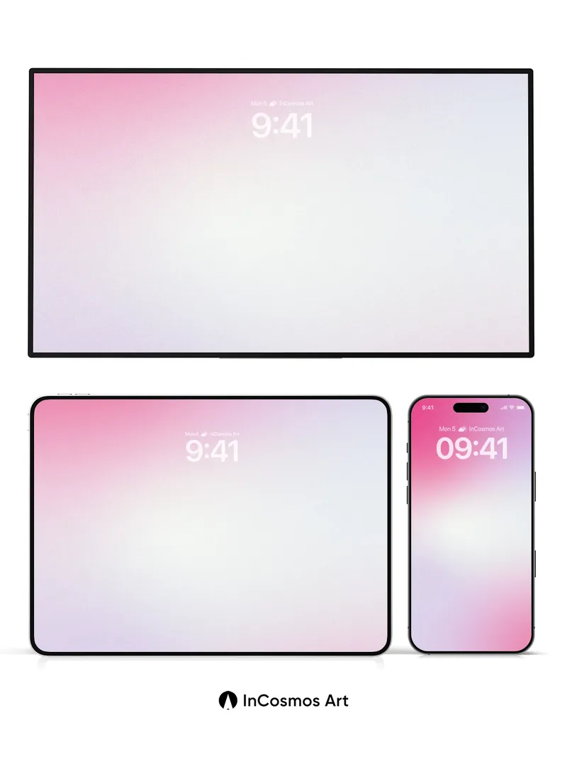 Soft Hush Gradient Wallpaper with Gentle Light Bloom