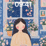 Whispering Petals Wallpaper with Starlit Window wallpaper for iPhone, iPad & Mac
