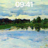 Serene Watercolor Wallpaper with Floating Light wallpaper for iPhone, iPad & Mac