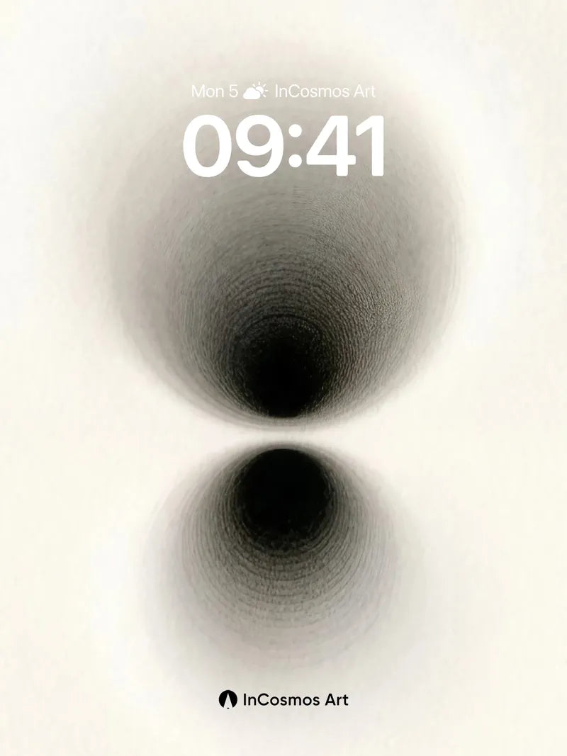 Void Echo Wallpaper with Dual Orbs