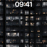 Nocturnal Grid Wallpaper with Flickering Lights wallpaper for iPhone, iPad & Mac
