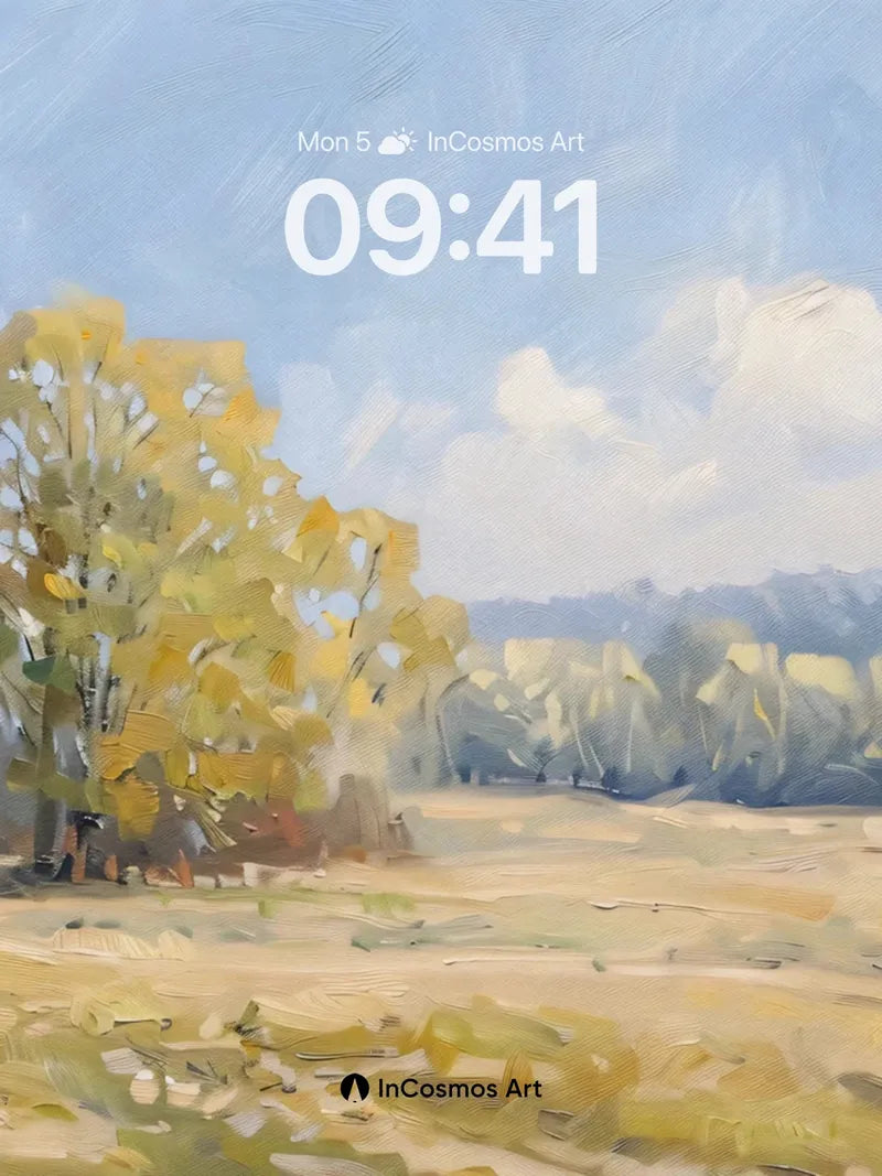 Golden Hush Wallpaper with Autumn Whispers