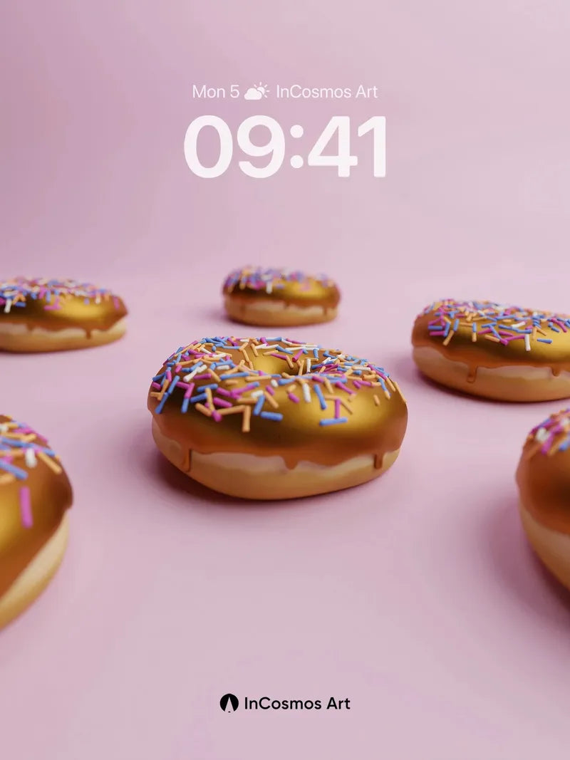 Golden Glaze Wallpaper with Sprinkle Whispers wallpaper for iPhone, iPad & Mac