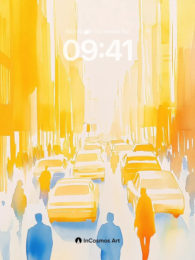 Golden Hush Wallpaper with Sunlit Shadows