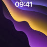 Luminous Wave Wallpaper with Amber Pulse wallpaper for iPhone, iPad & Mac