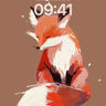 Serenity Fox Wallpaper with Whispering Brushstrokes wallpaper for iPhone, iPad & Mac