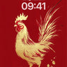 Golden Rooster Wallpaper with Crimson Depth wallpaper for iPhone, iPad & Mac