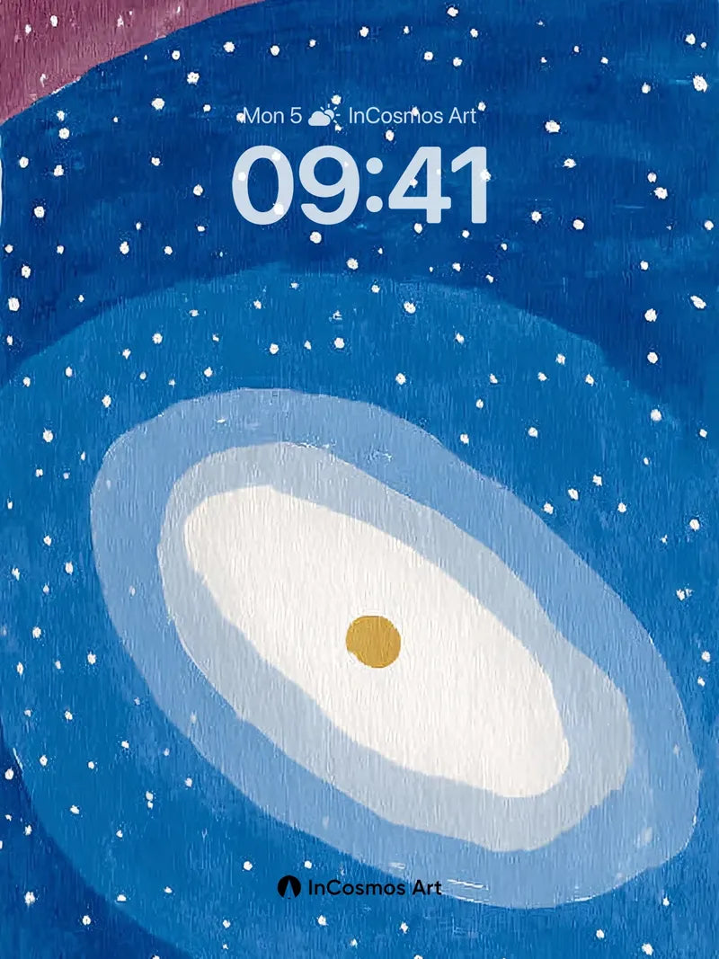 Quiet Nebula Wallpaper with Painted Grain wallpaper for iPhone, iPad & Mac