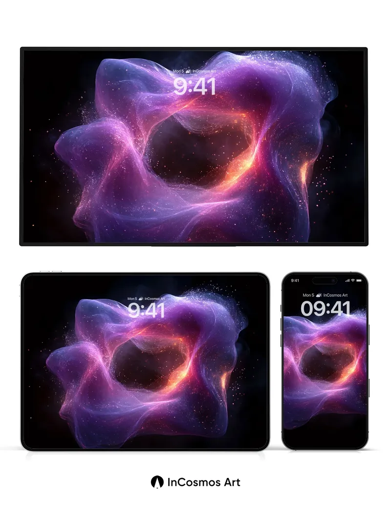 Cosmic Veil Wallpaper with Nebula Pulse