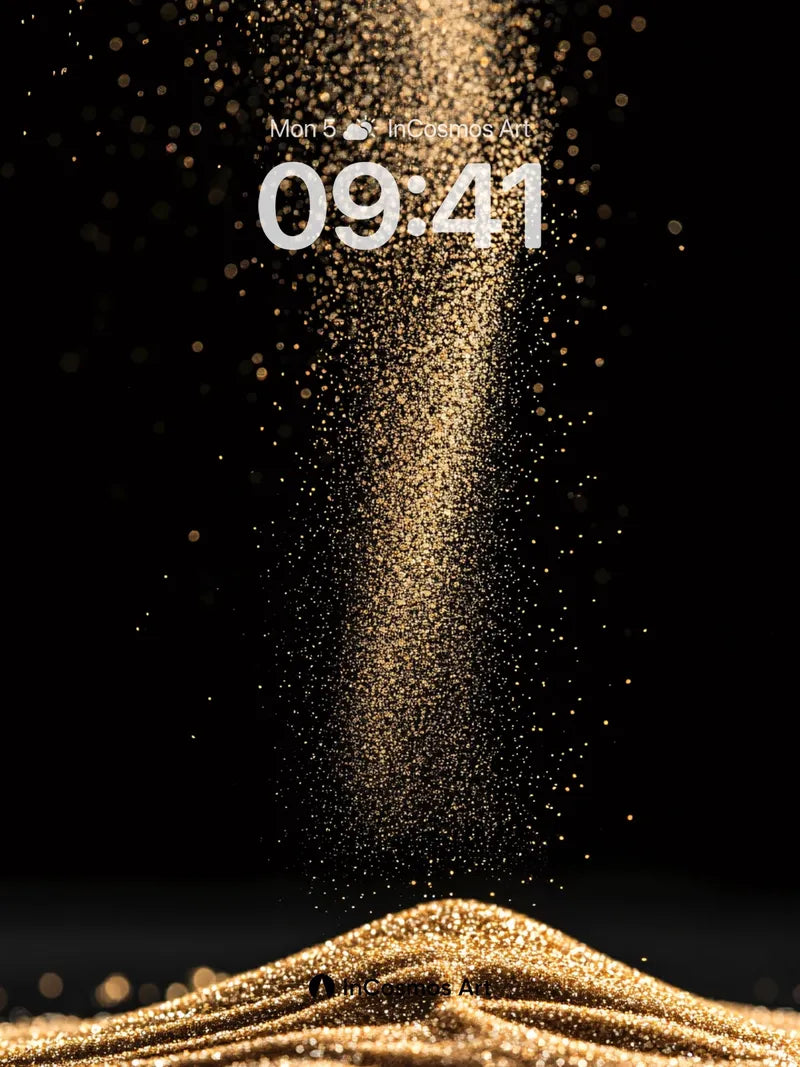 Golden Dust Wallpaper with Falling Light