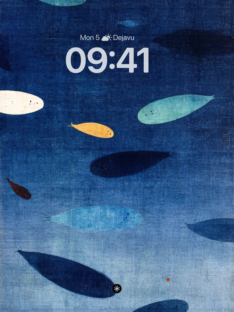 Deep Ocean Fish Silhouette Wallpaper Background