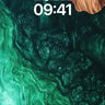 Emerald Abyss Wallpaper with Driftwood Edge wallpaper for iPhone, iPad & Mac