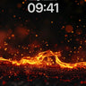 Ember Veil Wallpaper with Floating Sparks wallpaper for iPhone, iPad & Mac