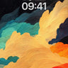 Crimson Storm Wallpaper with Swirling Light wallpaper for iPhone, iPad & Mac