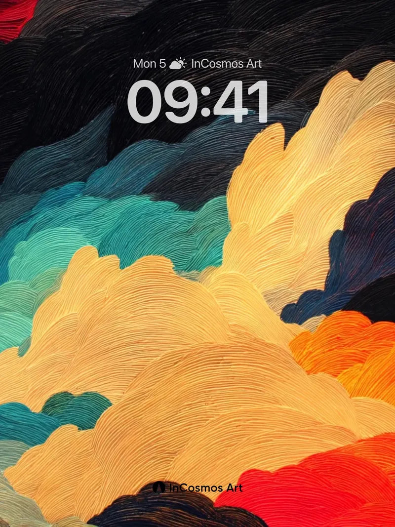 Crimson Storm Wallpaper with Swirling Light