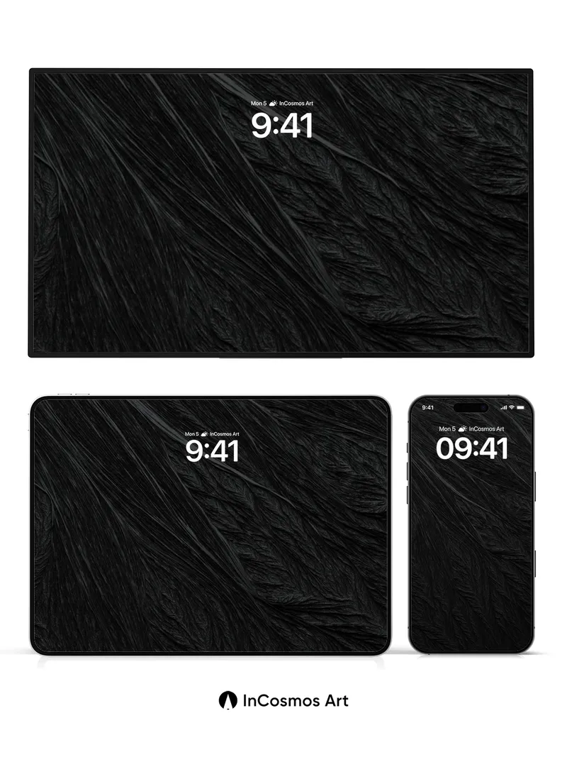 Shadow Weave Wallpaper with Whispering Lines