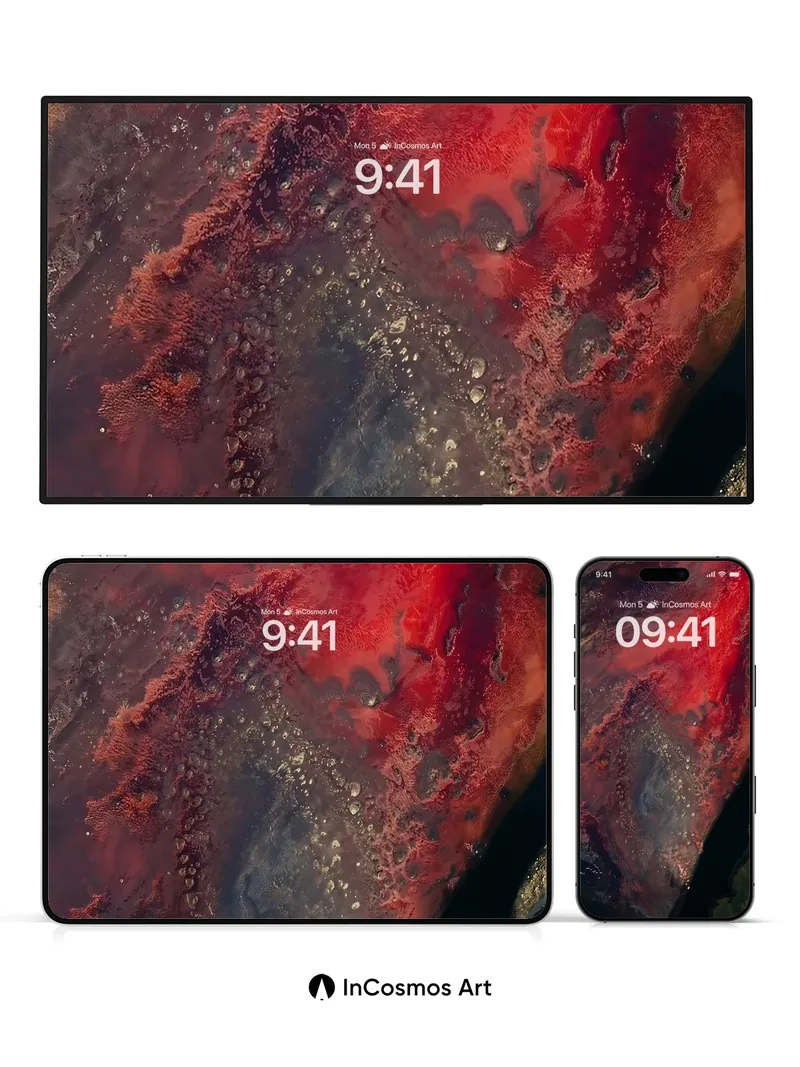 Bloodstone Mirage Wallpaper with Living Veins