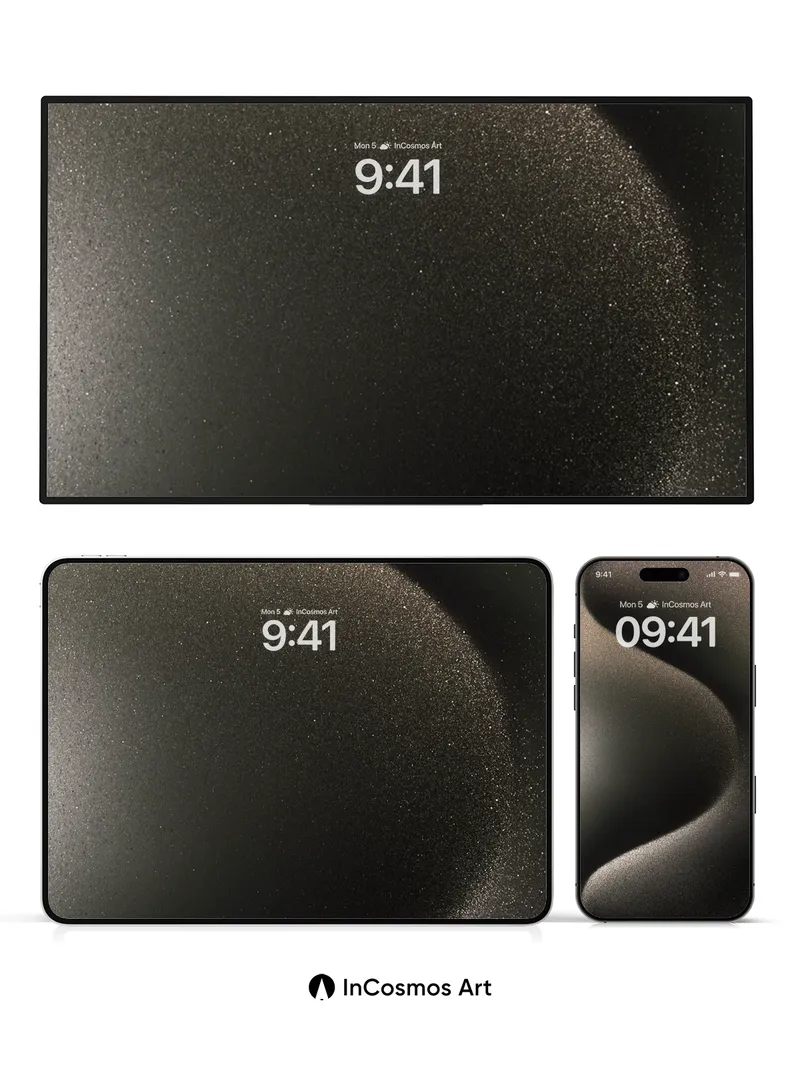 Shadowed Wave Wallpaper with Metallic Pulse