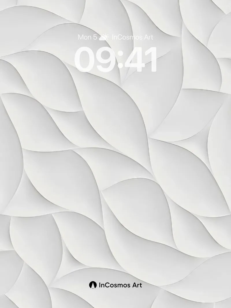 Silken Wave Wallpaper with Floating Depth