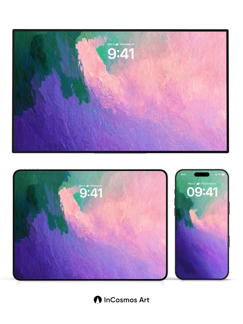 Velvet Wave Wallpaper with Ethereal Hues